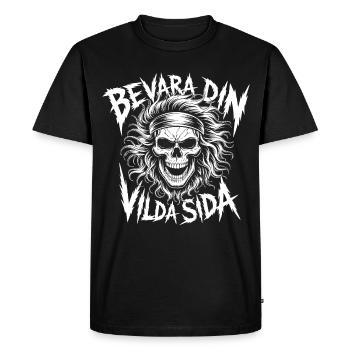 Dödskalle du Côté Sauvage - T-shirt Premium bio Homme - noir - Devant - Nico (187cm)