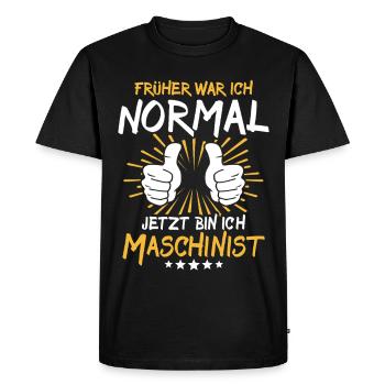 Machiniste Spruch - T-shirt Premium bio Homme - noir - Devant - Nico (187cm)