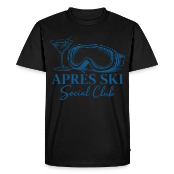 Après Ski Club Cocktail Ski Vacances d’hiver - T-shirt Premium bio Homme - noir - Devant - Nico (187cm)