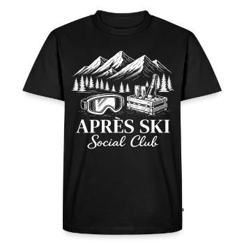 Après Ski Club Ski Goggles - T-shirt Premium bio Homme - noir - Devant - Nico (187cm)