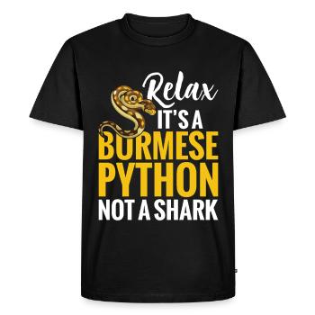  Snake Owner Terrarium Reptile Enclosure Burmese - Men's Premium Organic T-Shirt - black - Front - Nico (187cm)