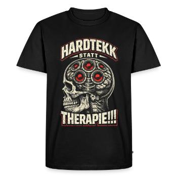 Hardtekk Tekke Allemagne de l’Est - T-shirt Premium bio Homme - noir - Devant - Nico (187cm)