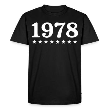 1978 Édition Limitée 1978 Retro 1978 - T-shirt Premium bio Homme - noir - Devant - Nico (187cm)