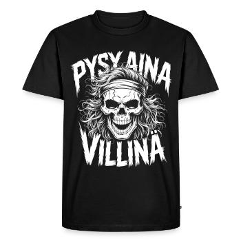 Wild Skull Design - Men's Premium Organic T-Shirt - black - Front - Nico (187cm)