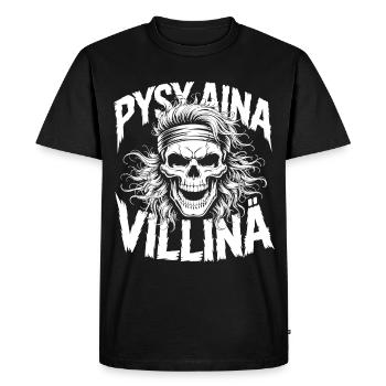 Wild Skull Design - Men's Premium Organic T-Shirt - black - Front - Nico (187cm)