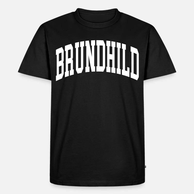 Brundhild - Männer Premium Bio T-Shirt - Schwarz