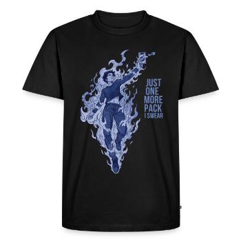 Just One More Pack I Swear Trading Card Collector - Men's Premium Organic T-Shirt - black - Front - Nico (187cm)