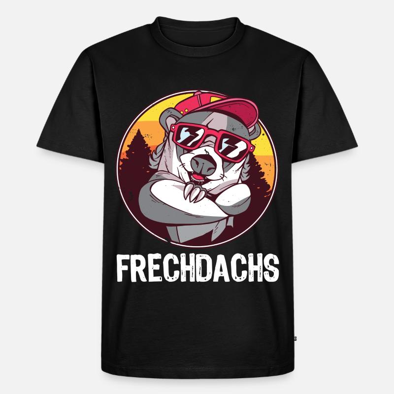 Frechdachs – Der freche Spitzbube - Männer Premium Bio T-Shirt - Schwarz