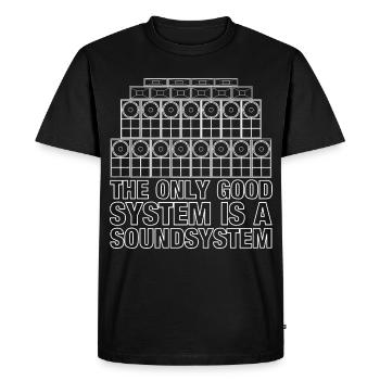 Sound System Reggae Bass Jungle - T-shirt Premium bio Homme - noir - Devant - Nico (187cm)