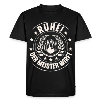 Bowling Skittles - Men's Premium Organic T-Shirt - black - Front - Nico (187cm)
