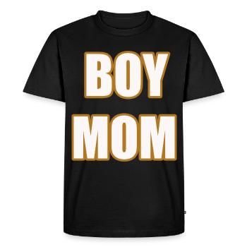 Boy Mom Proud Mother of Sons Statement Shirt - Men's Premium Organic T-Shirt - black - Front - Nico (187cm)