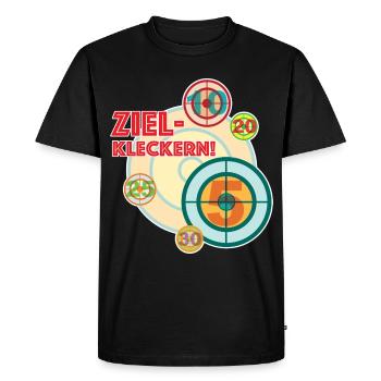 Target spilling - because something always goes wrong - Men's Premium Organic T-Shirt - black - Front - Nico (187cm)