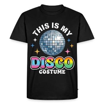 Voici mon costume disco boule disco - T-shirt Premium bio Homme - noir - Devant - Nico (187cm)