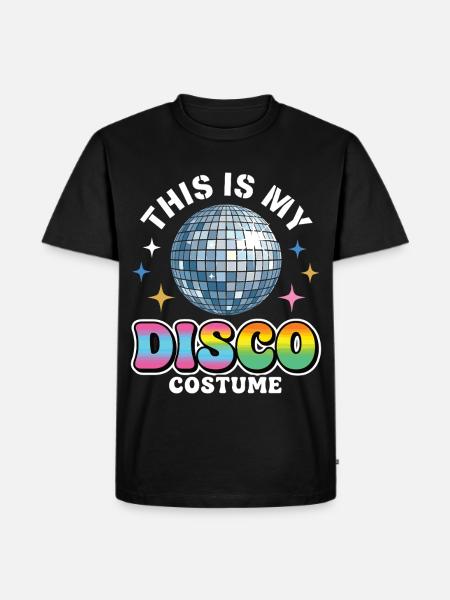 Dette er min discokostume Diskokugle - Herre Premium økologisk T-shirt - sort