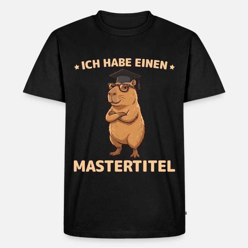Master 2026 Capybara Master's Exam Passed - Men's Premium Organic T-Shirt - black