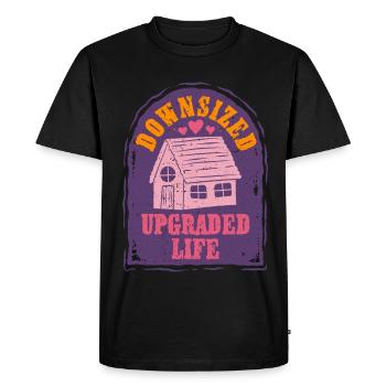 Tiny House - Men's Premium Organic T-Shirt - black - Front - Nico (187cm)