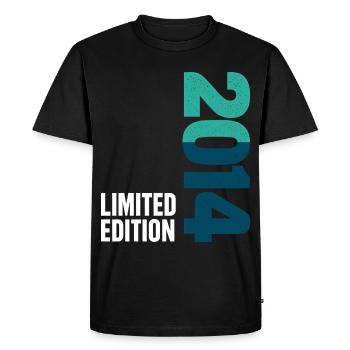 12e anniversaire Niveau 12 débloqué 2014 - T-shirt Premium bio Homme - noir - Devant - Nico (187cm)