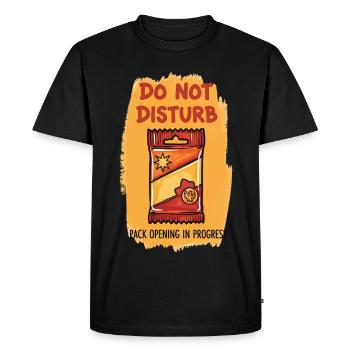 Ne pas interrompre l’ouverture de paquets en cours de trading - T-shirt Premium bio Homme - noir - Devant - Nico (187cm)