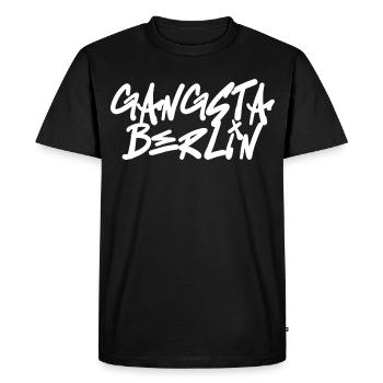 Gangsta_Berlin_Rap_Hip_Hop_Ostblock - Men's Premium Organic T-Shirt - black - Front - Nico (187cm)