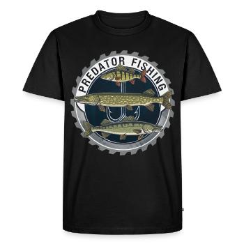 Pêche aux prédateurs Raubfisch Angeln - T-shirt Premium bio Homme - noir - Devant - Nico (187cm)