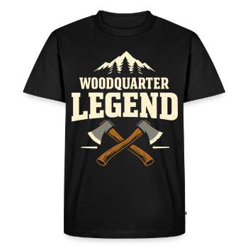 Waldviertel Legend Austria Pride - Men's Premium Organic T-Shirt - black - Front - Nico (187cm)