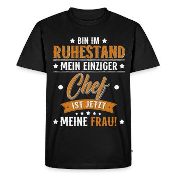 Pension 2026 Gift Man Pensioner Retirement Funny - Men's Premium Organic T-Shirt - black - Front - Nico (187cm)