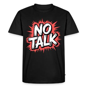 Pas de déclaration de parole - T-shirt Premium bio Homme - noir - Devant - Nico (187cm)