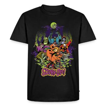 Scooby-Doo Scooby Avec Shaggy Rogers Halloween - T-shirt Premium bio Homme - noir - Devant - Nico (187cm)