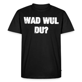 Wad Wul Du - Men's Premium Organic T-Shirt - black - Front - Nico (187cm)