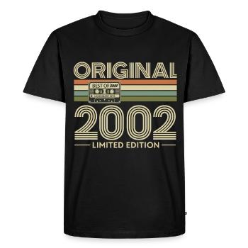 Original 2002 Édition Limitée - T-shirt Premium bio Homme - noir - Devant - Nico (187cm)