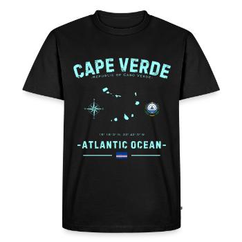 Océan Atlantique du Cap-Vert - T-shirt Premium bio Homme - noir - Devant - Nico (187cm)