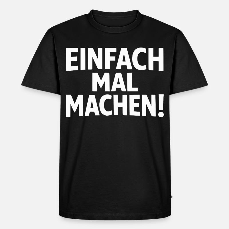 Fais-le simplement - T-shirt Premium bio Homme - noir
