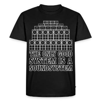 Soundsystem Jungle Reggae Bass - T-shirt Premium bio Homme - noir - Devant - Nico (187cm)