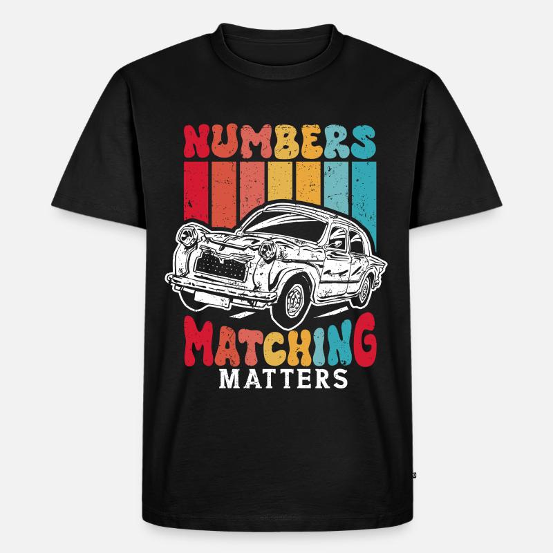 Auto Restauration Numbers Matching Matters - Männer Premium Bio T-Shirt - Schwarz