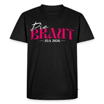 Mariée 2026 - Enterrement de vie de jeune fille Femmes enterrement de vie de jeune fille - T-shirt Premium bio Homme - noir - Devant - Nico (187cm)