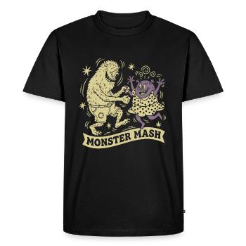 Monster Mash pour Textiles Sombres par Skashirts - T-shirt Premium bio Homme - noir - Devant - Nico (187cm)
