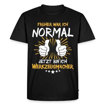 Dicton du fabricant d’outils - T-shirt Premium bio Homme - noir - Devant - Nico (187cm)