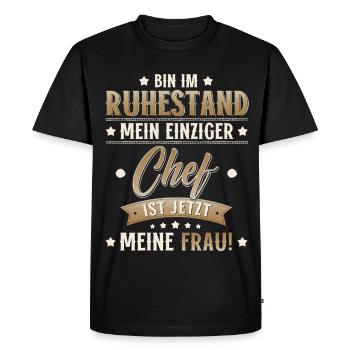 Pension Gift Man Pensioner Retirement 2026 Funny - Men's Premium Organic T-Shirt - black - Front - Nico (187cm)