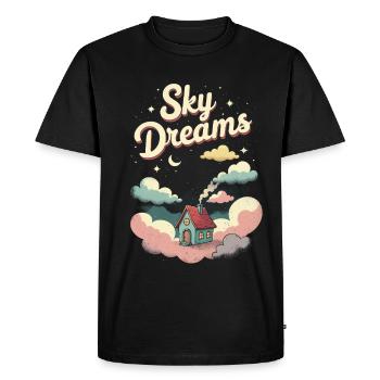 Tiny House - Men's Premium Organic T-Shirt - black - Front - Nico (187cm)