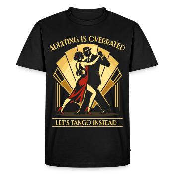 Tango Argentino Danse de salon cadeau - T-shirt Premium bio Homme - noir - Devant - Nico (187cm)