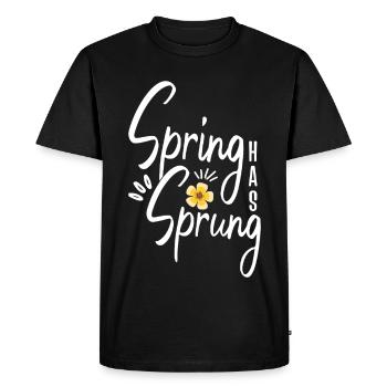 Spring Has Sprung Pagan Spring Equinox Wicca - Men's Premium Organic T-Shirt - black - Front - Nico (187cm)