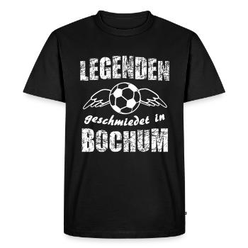 Legends forged in Bochum - Men's Premium Organic T-Shirt - black - Front - Nico (187cm)