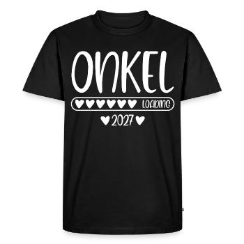 Uncle 2027 loading - Men's Premium Organic T-Shirt - black - Front - Nico (187cm)