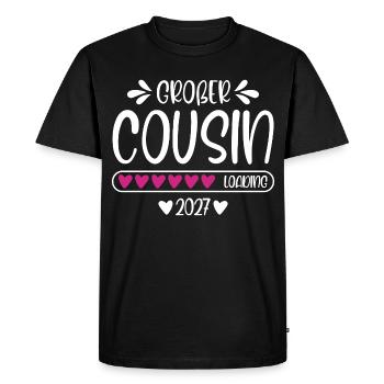 Big Cousin 2027 chargement - T-shirt Premium bio Homme - noir - Devant - Nico (187cm)