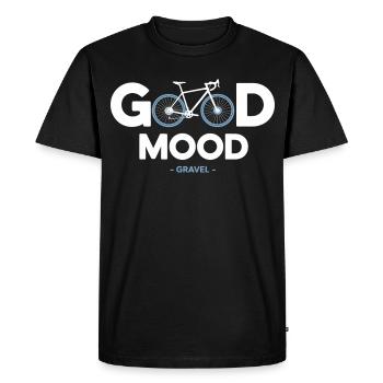 Vélo vélo good mood sport cycliste gravel - Men's Premium Organic T-Shirt - black - Front - Nico (187cm)