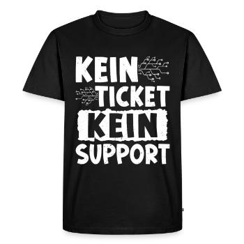 Ordinateur de nerd PAS DE TICKET PAS DE PROBLÈME DRÔLE - T-shirt Premium bio Homme - noir - Devant - Nico (187cm)