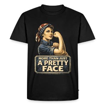 Feminism Feminist Feminist - Men's Premium Organic T-Shirt - black - Front - Nico (187cm)
