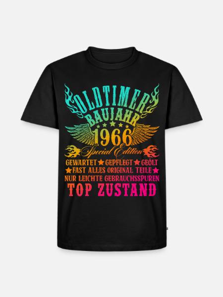 60e verjaardag 60 jaar Versiering 1965 Cadeau Grappig - Mannen Premium Bio T-shirt - zwart