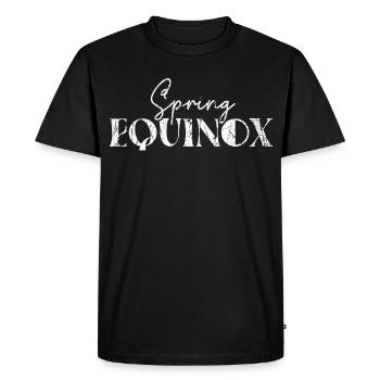 Équinoxe de printemps Équinoxe de mars Équinoxe Joyeux Pas Ostara - T-shirt Premium bio Homme - noir - Devant - Nico (187cm)