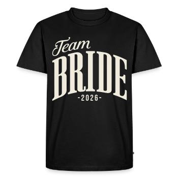 Équipe Mariée Fête de jeune fille 2026 Femmes - T-shirt Premium bio Homme - noir - Devant - Nico (187cm)
